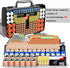 269 4A 9V 3V LR44 CR2 CR123 CR1632 18650 Battery Organizer Storage Case with Tester, Holds Batteries Double Sided Box