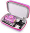 Ourlife Hard Travel Case for Kids Camera, Protective Case for Digital Camera Accessories, Purple