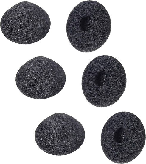 ECS Replacement Cone Shape Ear Cushions for E62 Transcription Headsets and Olympus E61, 3 Pairs Included