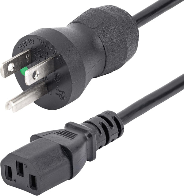 StarTech.com 6ft Green Dot Power Cord, 18AWG, NEMA 5-15P to C13, UL Listed, PC Power Supply Cable.