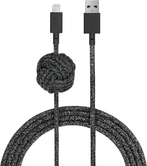 Native Union Night Cable - 10ft Lightning to USB-A Charging Cable, MFi Certified, Compatible with iPhone 14, 13 (Cosmos)