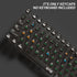 FunHub 115 Set 60 65 75 100 Black Transparent Keycaps,Clear Plastic Key Caps Cherry Profile RGB Backlit Shine Through