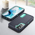BaHaHoues Case for Samsung Galaxy S22, Shockproof/Dustproof Military Grade Cover with Built-in Kickstand, Dark