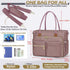 RAINSMORE 15.6 inch Teacher Tote Bag Laptop Bag for Women Work Bags Laptop Tote Nurse Bag Professional Computer