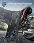 FNTCASE iPhone 12 Pro Max Case: Rugged Shockproof TPU, Military Grade Drop Protection, Matte Finish, Kickstand - Black