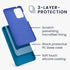 kwmobile Case Compatible with Samsung Galaxy A52 / A52 5G / A52s 5G, TPU Silicone Phone Cover with Soft Finish, Blue