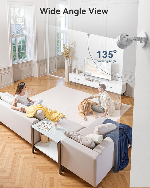 FOSCAM 3K 5MP 2.4g 5g 20X 2-Way Security Camera Indoor, & WiFi Magnetic Mini Dog/Cat/Pet/Baby Camera, Smart Motion