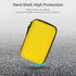 Bright Yellow Hard Shell Electronic Organizer Carrying Case, Large Storage for Hard Drive, Phone, Power Bank - Zipper