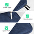 DTTO Waterproof Tablet Sleeve Bag for New 13 Inch iPad Pro M4/iPad Air M2 2024, Navy Blue Travel Case