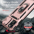 SunStory iPhone 11 Pro Max Case with HD Screen Protector, Slide Camera Cover & Kickstand - Rose Gold