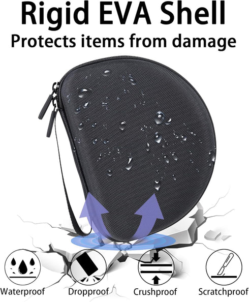 Aenllosi Hard Storage Case for Soundcore H30i Wireless On-Ear Headphones (Black, Case Only)