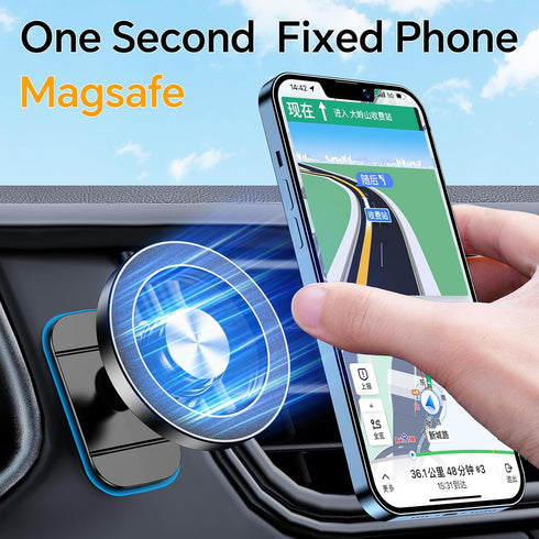 Magnetic Phone Holder for Car Dashboard with 20 Strong Magnets, 360° Rotation Air Vent Mount for iPhone 15 14 13 12 Pro
