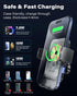 1Zero Auto Clamping Wireless Car Charger Sturdy Cup Holder Phone Mount 15W Fast Charging for iPhone 15 Pro Max Plus 14