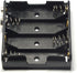 3 Pcs AA Battery Holder Leads 4 x 1.5V (6V) with 3 Pcs 9V I Type Snap Connector Plastic Housing