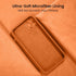 FireNova iPhone 13 Pro Case, Kumquat - Silicone, 6.1", with Camera Protection & 2 Screen Protectors, Soft Microfiber