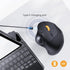 ProtoArc EM04 Wireless Trackball Mouse, Ergonomic Bluetooth Rollerball Rechargeable Mouse for PC, iPad, Mac, Windows -