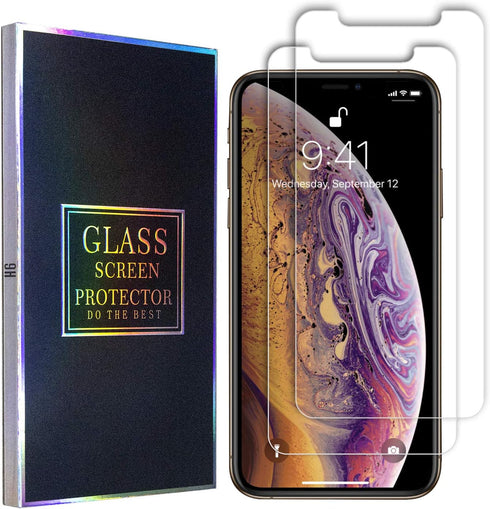 iPhone 11 Screen Protector 2.5D Edge Tempered Glass Film Premium HD Anti Scratch 9H Hardness - 2 Pack Retail for iPhone