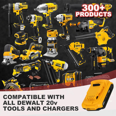 20V 2000mAh Replacement Battery for DEWALT Electric Garden Tools, Compatible with Original Charger