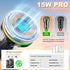 Magsafe Car Mount Charger, 15W Wireless Magnetic Charger for iPhone 15 ProMax Plus 14/13/12 with Fast Charging