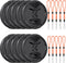 K&F Concept 58mm Lens Cap Cover Kit, 10 Pack Non-Spring Center Pinch + 10 Pack Anti-Loss Keeper