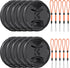K&F Concept 58mm Lens Cap Cover Kit, 10 Pack Non-Spring Center Pinch + 10 Pack Anti-Loss Keeper