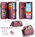 Strapurs 11 7-Card 11 6.1" Wallet Case Compatible with iPhone RFID Blocking Holder Soft PU Leather Magnetic Snap