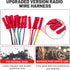16-Pin RED WOLF Radio Stereo Wiring Harness Compatible with Aftermarket Pioneer Radio DEH AVH AVIC MVH FH SPH w/Wire
