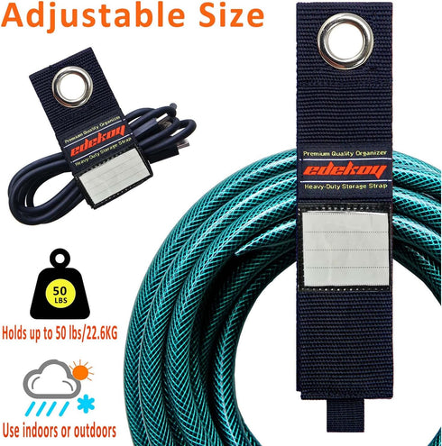 Extension Cord Holder Organizer Straps 9Pack, Heavy Duty Storage Straps for Garage RV Boat Organization