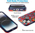Casely iPhone 15 Plus Case, Painted Flowers, Frida Kahlo Floral Girly Design, Bold Case, MagSafe Compatible