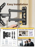 monTEK 13-43 Inch 200x200mm, 44lbs Full Motion TV Wall Mount Bracket for Most LED LCD Flat Screen TVs & Monitors