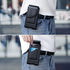 Belt Holster for iPhone 15 14 13 12 11 Pro Max, 15/14 Plus, XS Max, Samsung Galaxy S23+ A54 A53 A52, Belt Phone Holder for Men with Card Slot (Black)