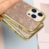 LUVI Fusicase for iPhone 11 Pro, Cute Bling Diamond Case with Rhinestone Crystal, Rose Gold