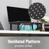 14.5"L 9.25"W 4-5.5"H, Set 2, Mind Reader Monitor Stand, Height Adjustable, Ventilated Laptop Riser, Metal, x x