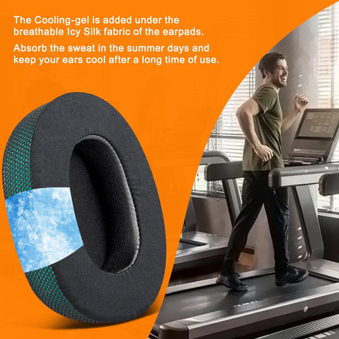 SOULWIT Cooling Gel Earpads Cushions Replacement for Skullcandy Hesh 3/ANC/Evo & Crusher Wireless/ANC/Evo & Venue ANC