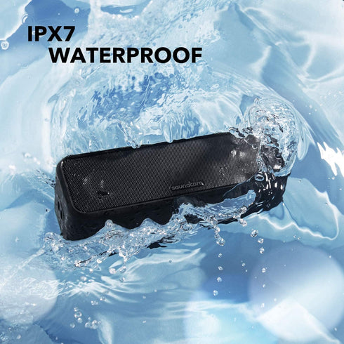 Soundcore Anker 3 Portable Bluetooth Speaker, Wireless, IPX7 Waterproof, 24H Playtime, Custom EQ App for Home Outdoor