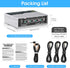 Portable 3-Way Audio Switcher Box Splitter for Headphone Microphones
