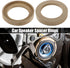 uxcell 4 Pcs Universal 4 Inch Speaker Subwoofer Mounting Spacer Rings, Solid Wood Beige