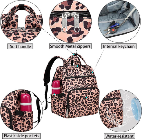 Gatycallaty Nurse Backpack, Teacher Work Nursing Bags for Medical Home Health Travel, College Laptop Bookbag