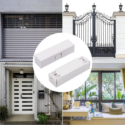 5Pcs 2 MC-44b Magnetic Reed Switch Wired Surface Mount Normally Closed NC Contact Sensor Alarm Magnetic Door Switch