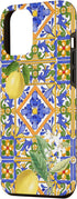 iPhone 13 Pro Max Sicilian,Italian,summer,tiles,citrus,mosaic,majolica art Case