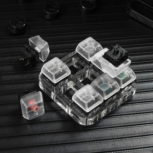 Cherry MX Switch Tester Tool for Mechanical Keyboards, 9-Key Testing with Keycap Puller and O Rings
