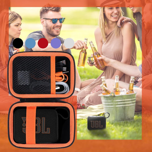 Hard Case for JBL GO 4 GO 3 Portable Bluetooth Speaker, Blue Case