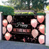 Blulu Retirement Party Decorations, Extra Large Fabric Retire Sign Banner Photo Booth Backdrop, 72.8 x 43.3 Inch