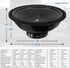 Pyle 10" Car Audio Speaker Subwoofer - 1000 Watt High Power Bass Surround Sound System