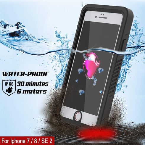 Punkcase Waterproof Case for iPhone 7, Extreme Series Slim Fit, IP68 Certified, Shockproof Armor Cover with Built-in
