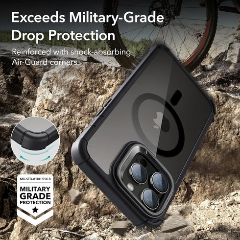 ESR Magnetic Case for iPhone 14 Pro Max, Full-Body Military-Grade Drop Proof with Built-in Screen Protector