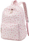 BTOOP School Backpack for Girls Teens Large Corduroy Bookbag Lightweight Casual High