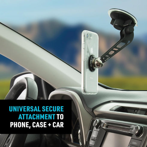 Nite Ize Steelie Windshield Kit, Magnetic Cell Phone Holder for Car Accessories, Sturdy Car Windshield Mount