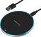Sabrent 10W Qi Wireless Fast Charger Pad, Space Gray, Universally Compatible