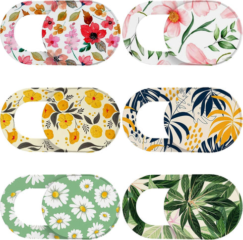 Yilador Laptop Camera Cover Slide Cute (6 Pack), Ultra Thin Webcam Cover for